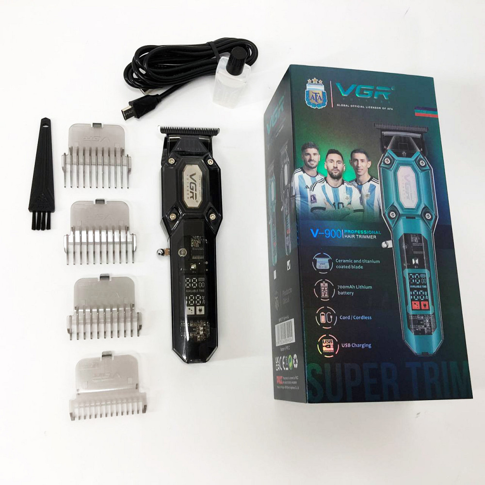 Профессиональная аккумуляторная машинка Аккумулятор VGR V-900, Електромашинка для стрижки BC-61 Львов - изображение 15