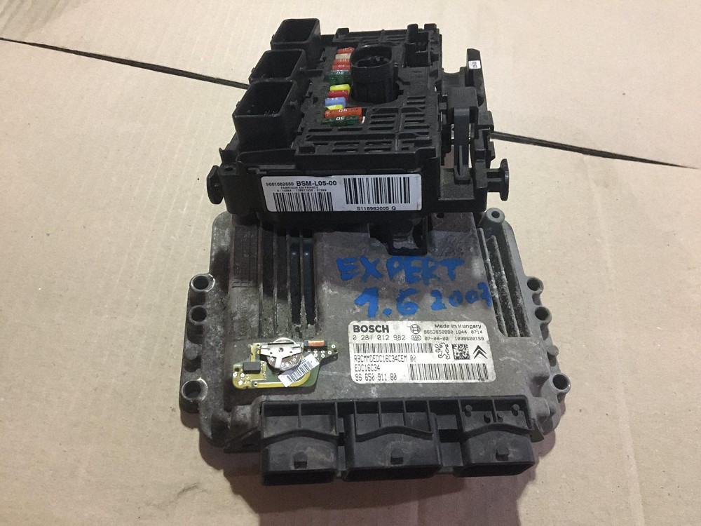 Блок керування двигуном Fiat Scudo 1.6 jtd 2007-2016 Ковель - фото 1