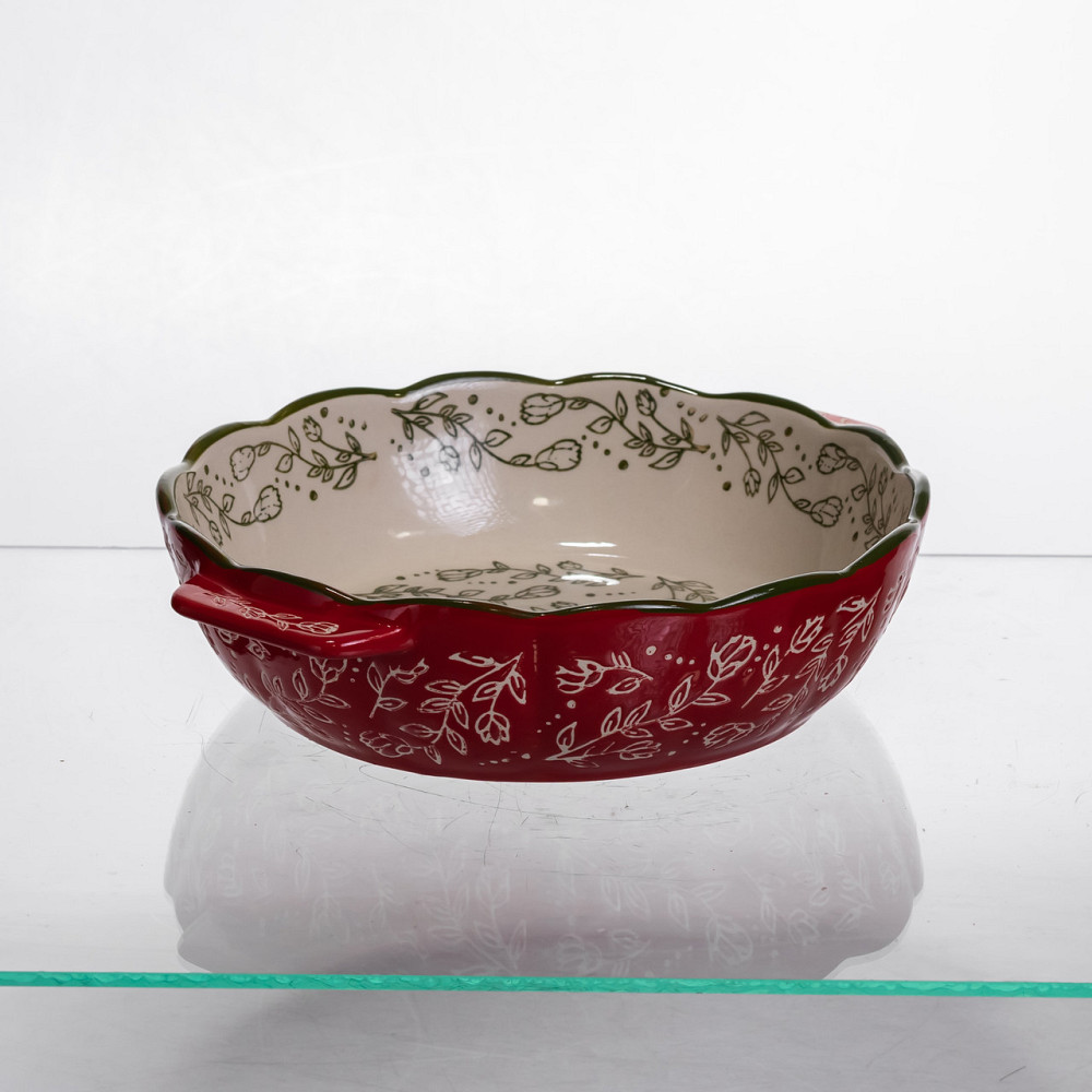 Yiwu Форма для запікання Vintage Ø20 (см) кругла з ручками Червона HM04-06 Коломия - фото 3