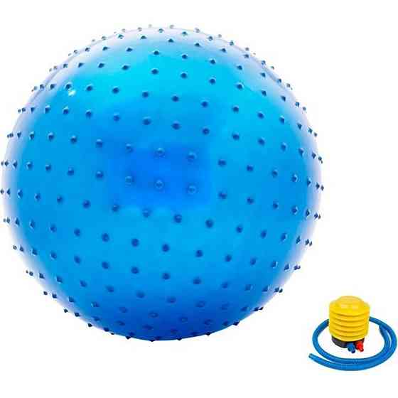 М'яч для фітнесу (фітбол) масажний "HMS" NE-MAS-65-B синій 65 см Вінниця