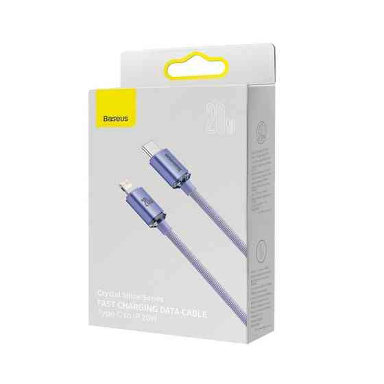 Кабель Baseus Crystal Shine для быстрой зарядки 2м, фиолетовый Киев