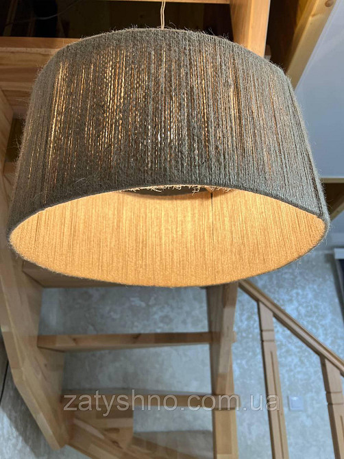 Люстра плетена натуральна Київ - фото 5