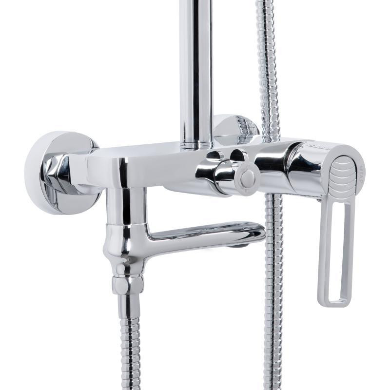 Душевая система из латуни Qtap Taurus на три потребителя (с изливом) QTTAU111CRM45665 Chrome Харьков - изображение 4