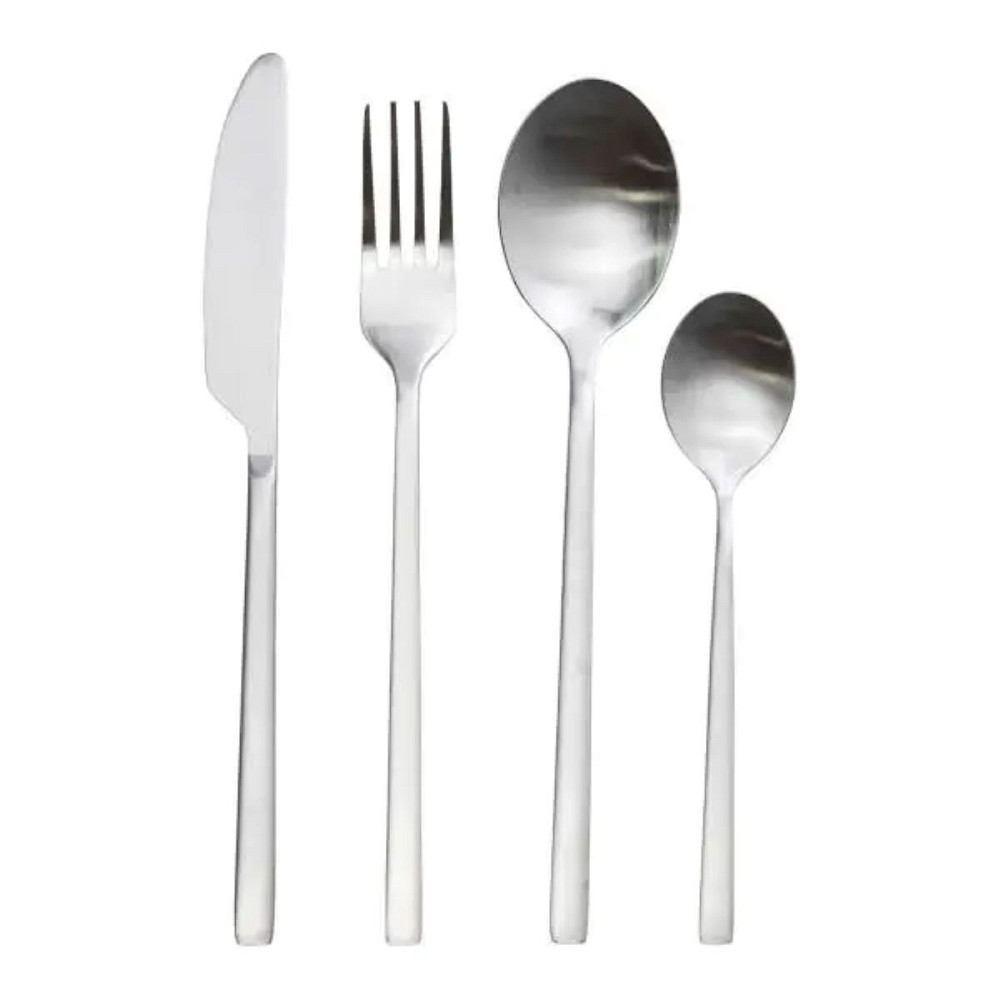 Yiwu Набір столових приборів на 6 персон 24 предмети столовий набір приборів Сріблястий HP-20-2 Коломыя - изображение 2
