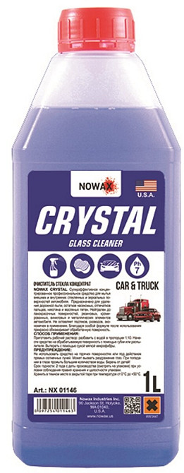 Очисник скла Nowax Crystal Glass Cleaner концентрат 1:10, 1л Київ - фото 1
