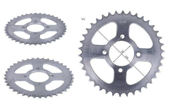 Звезда задняя 38Т VP-V250L Dragon/ZS 250GY-8/ SP250D-7 Мукачево - изображение 1