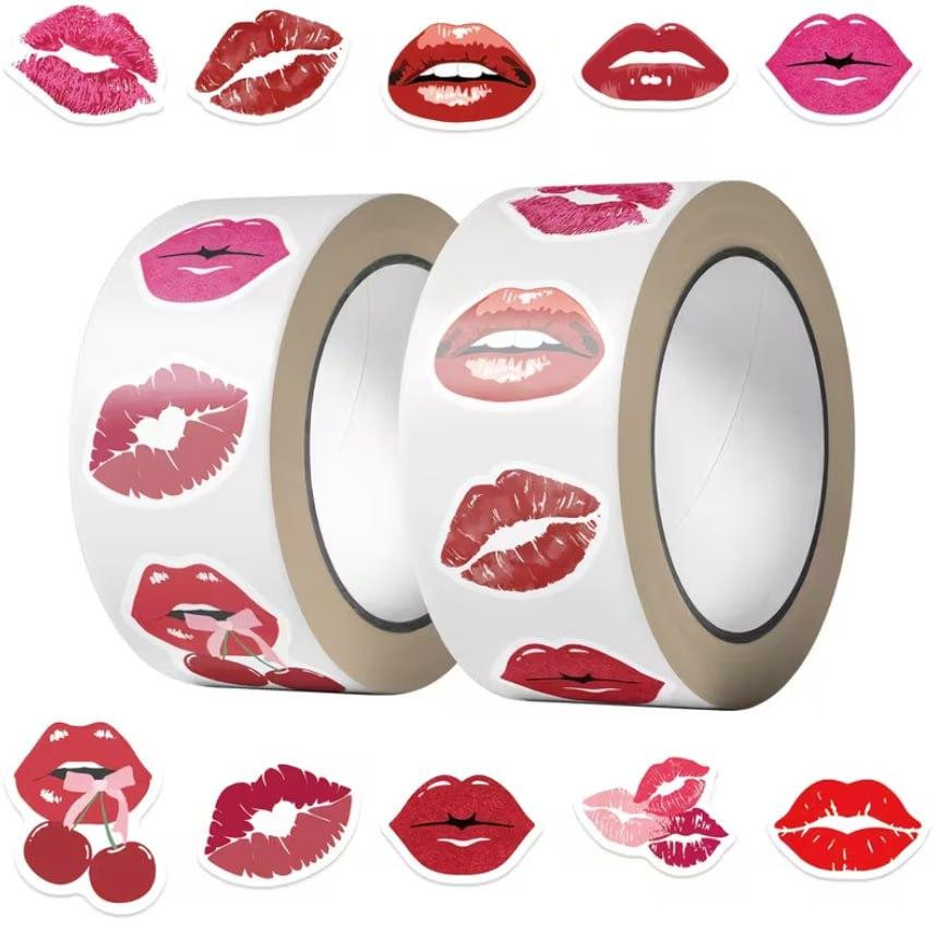 Набір наклейок губи та поцілунки, 500 шт, 10 дизайнів Київ - фото 1