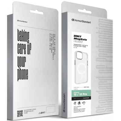 Чохол до мобільного телефона Armorstandart Unit MagSafe Apple iPhone 12/12 Pro Matte Clear Silver (ARM70444) Вінниця