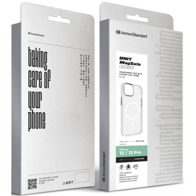 Чохол до мобільного телефона Armorstandart Unit MagSafe Apple iPhone 12/12 Pro Matte Clear Silver (ARM70444) Вінниця - фото 6