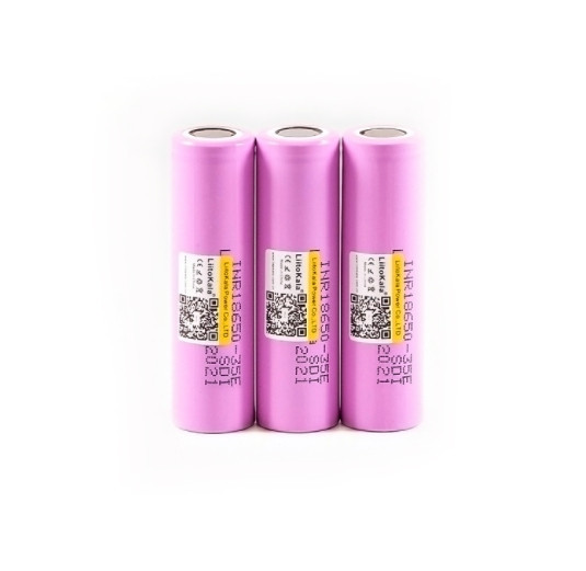 Аккумулятор 18650 Samsung INR18650-35E 3500mAh Розовый Киев - изображение 3