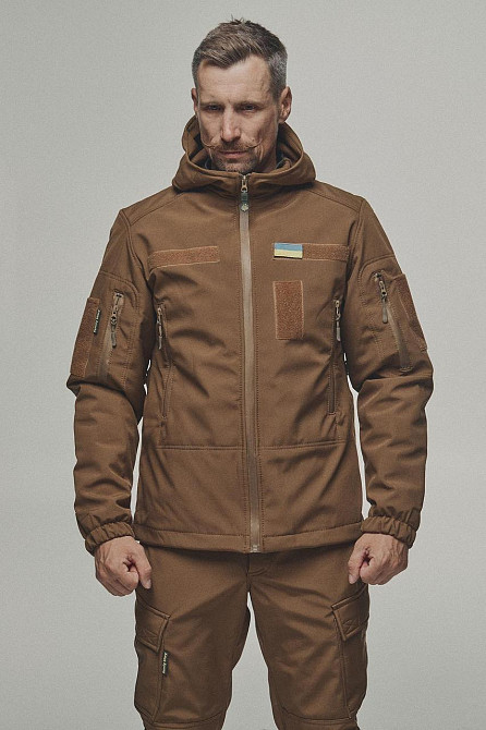 Военная мужская зимняя куртка Softs Hell +5°С, -20°С койот зимняя военная куртка с капюшоном WAR Львов - изображение 5