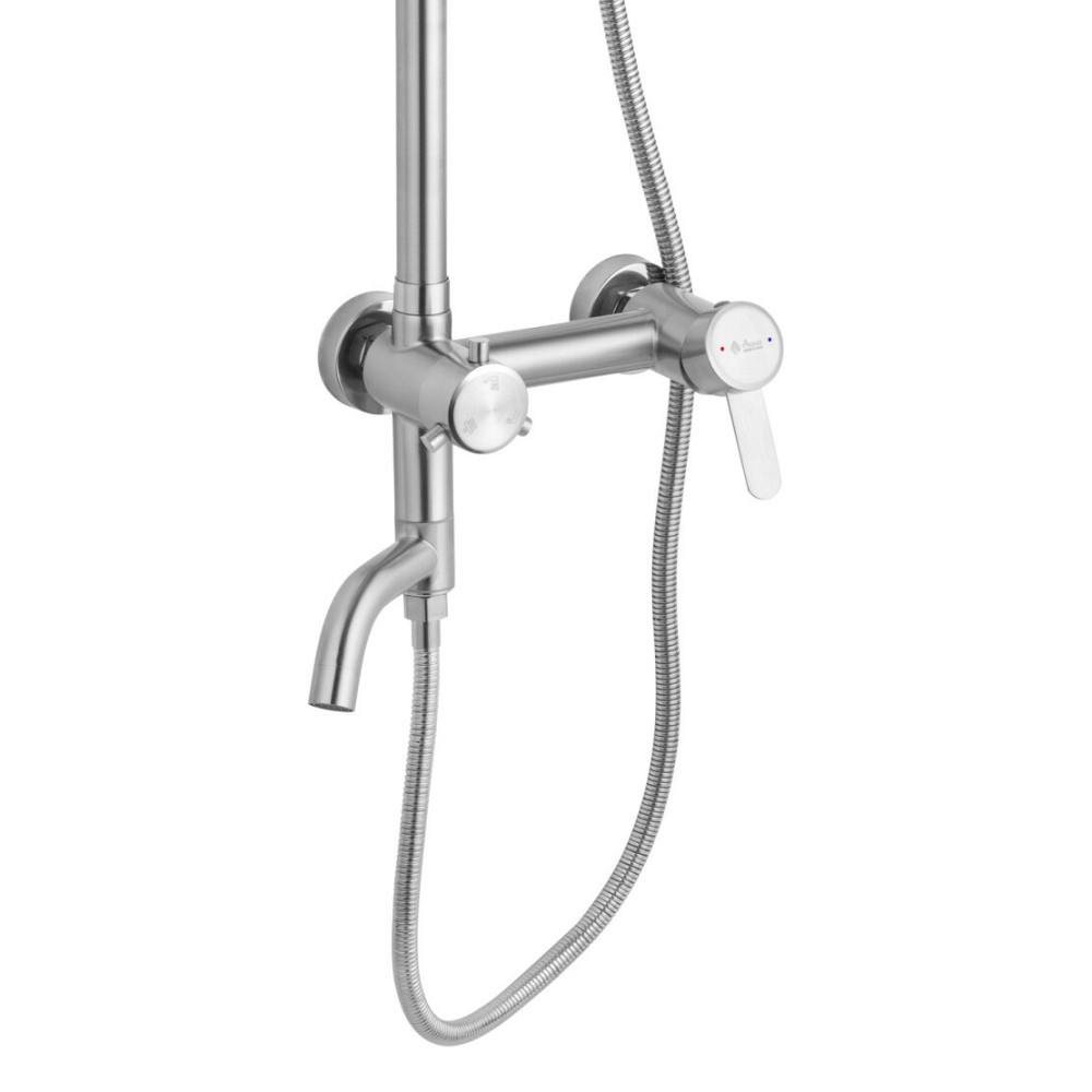 Душова система настінного монтажу Agua Elposo - INOX064 сатин Київ - фото 3