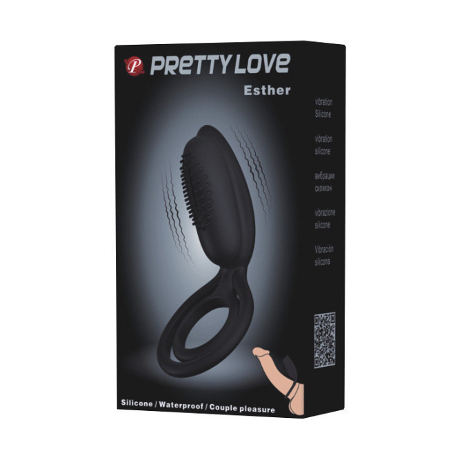 Ерекційне кільце з вібрацією Pretty Love Esther vibration Sex Aura Київ - фото 9