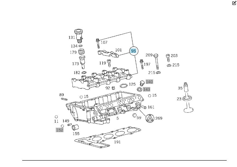 Mercedes-Benz  A6040160304 Ліжко розподільних валів двигуна OM604 Одеса - фото 2