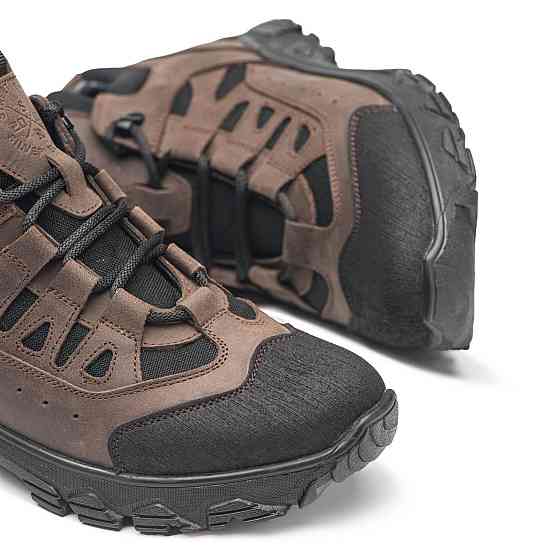 Зимові тактичні кросівки шкіра, на теплому гортексу , колір коричневий 45 (30) Харьков