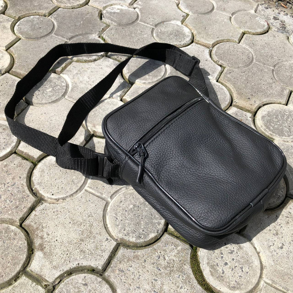 Набор 2 В 1! Сумка + Фонарь! Качественная мужская сумка из натуральной кожи + Тактический фонарь POLICE BL-X71-P50 WG-17 Львов - изображение 14