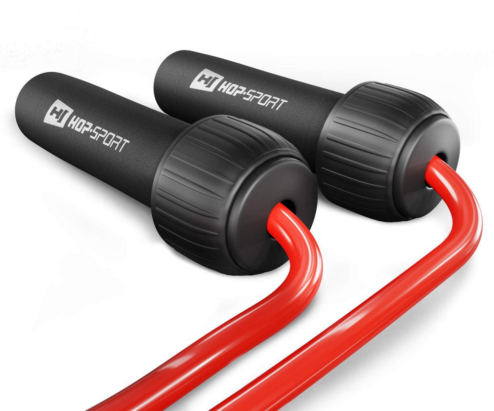 Скакалка з обтяжувачем Hop-Sport HS-F050JR червона Київ - фото 2