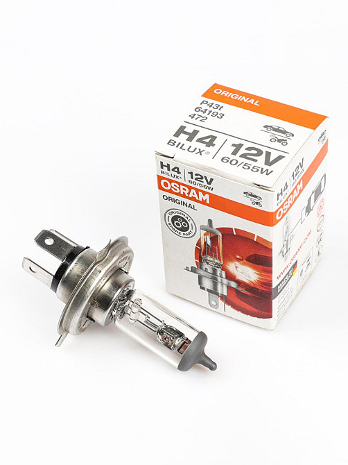 Галогенова лампа OSRAM H4 64193 60/55W 12 V P43T (1 шт) Харків - фото 1