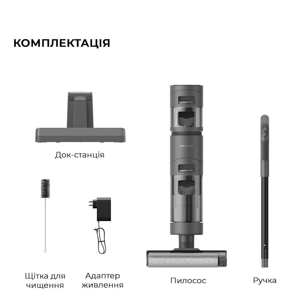 Акумуляторний мийний пилосос Dreame H11 Core (HHR21A) Сірий Харків - фото 14