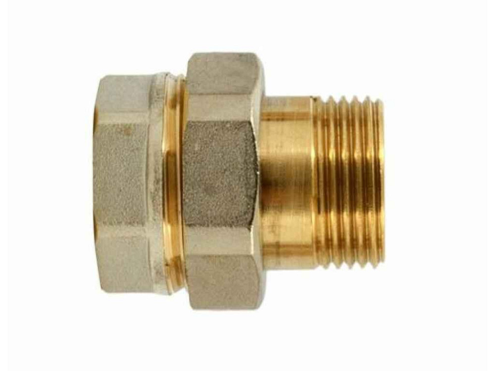Згін американка 3/4 прямий WP701-20-WN - (латунь) БЕЗ НІКЕЛЮ ТМ WATERPRO Solmir Київ - фото 1