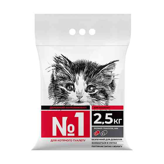 Деревний наповнювач №1 (для вередливих і малих) 2,5кг Київ