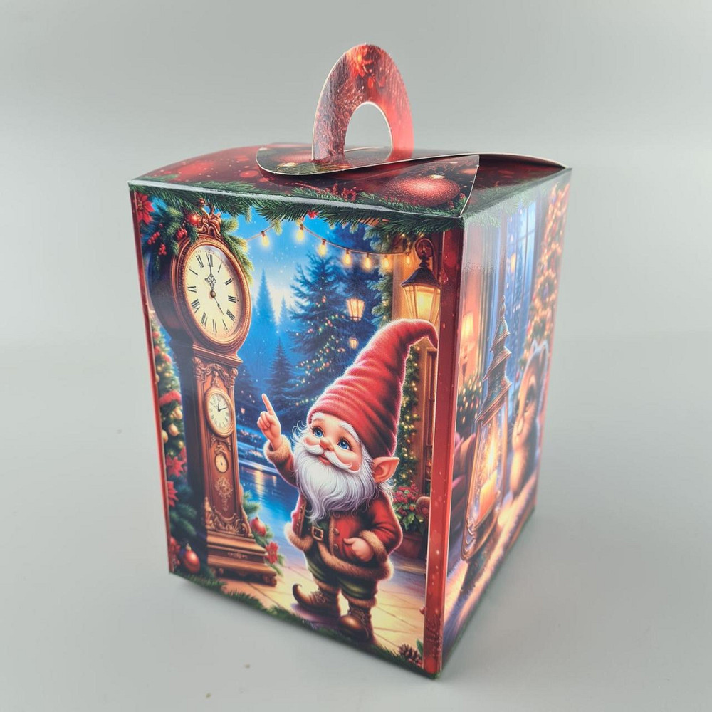 Новорічна подарункова картонна упаковка для цукерок (700 грм) No218 "Домашний затишок" (1 шт.) Харків - фото 3