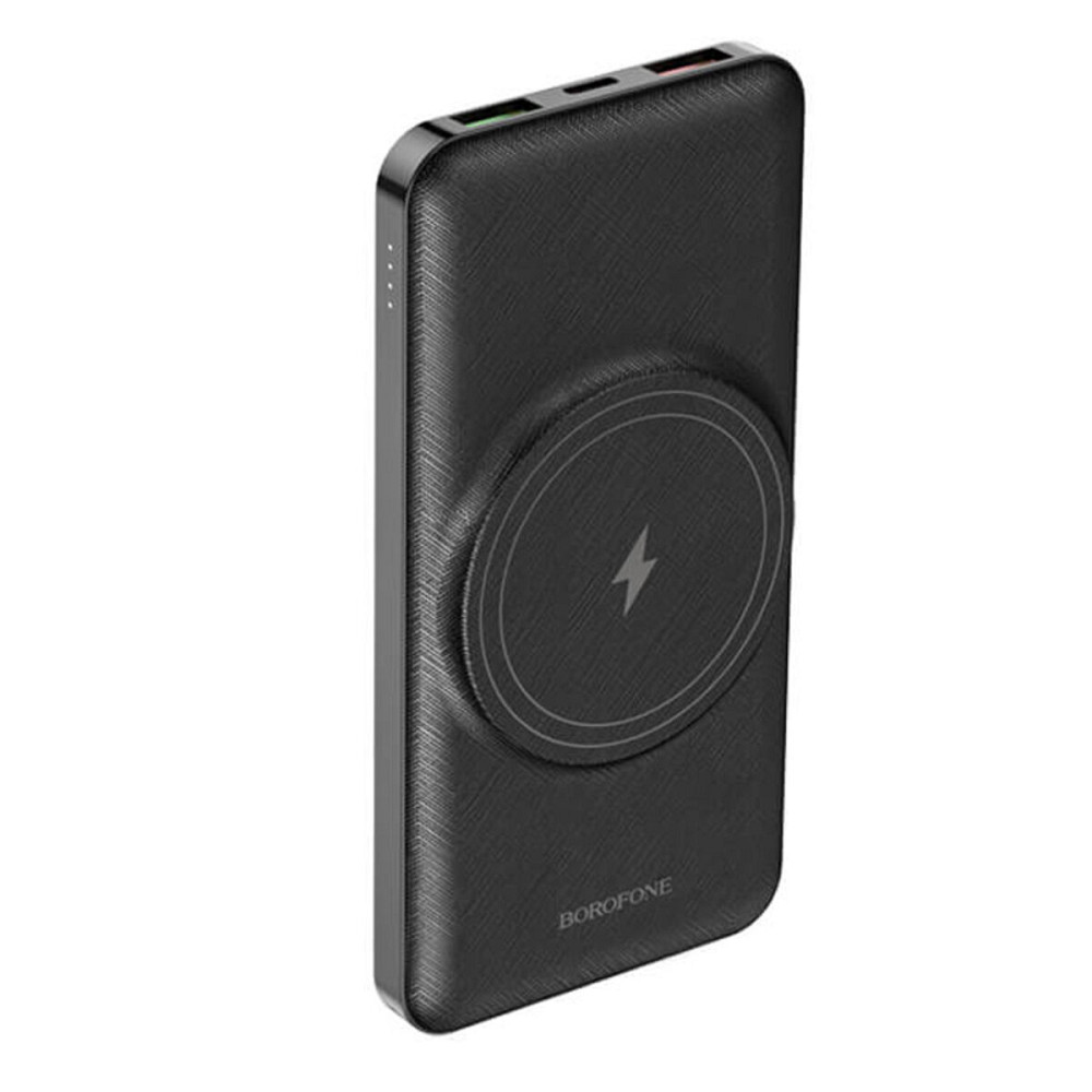 Зовнішній акумулятор BOROFONE BJ12 Leader magnetic wireless fast charging power bank 10000mAh Black Київ - фото 1