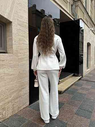 Женский теплый базовый костюм двойка из турецкой ангоры вязки Белый, 46/48 Одесса