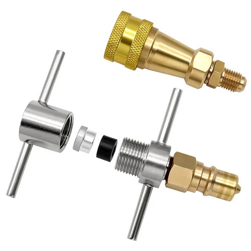 Муфта Ганзена быстросъемная 1/4 для заправки холодильного оборудования Винница - изображение 2