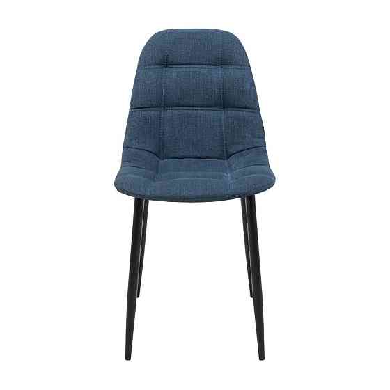 Стілець крісло м'який SplitDesign U Sorrento 88 чорні ніжки Синій Київ