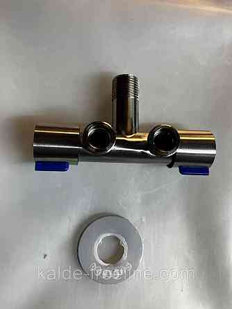 Кран для води подвійний кутовий 1/2" Харків