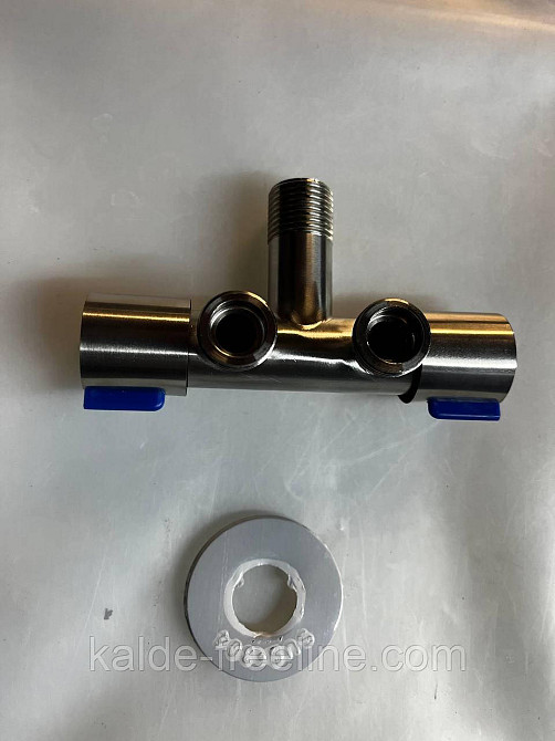 Кран для води подвійний кутовий 1/2" Харків - фото 4