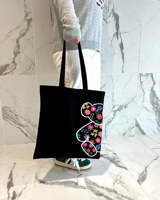 Екошопер BookOpt ВК4058 Ведмедик (Квіткові мрії) чорний Київ - фото 10