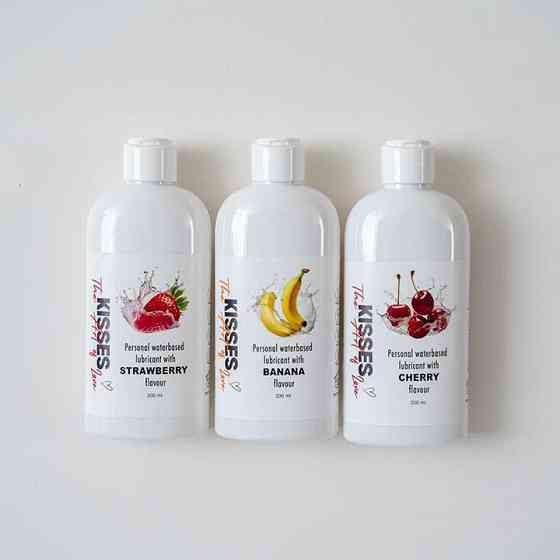 Лубрикант на водній основі Kisses Вишня 200 мл. – Інтимне мастило Вінниця