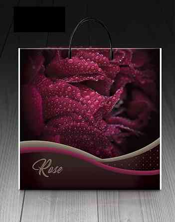 Пакет-сумка 40х45 з пластиковою ручкою  