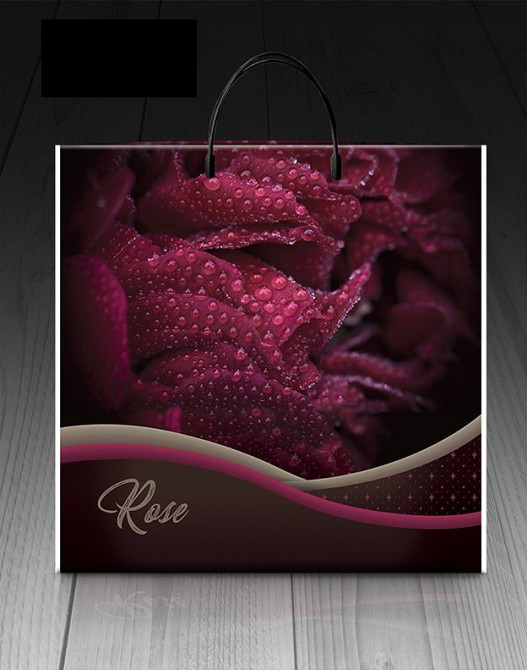 Пакет-сумка 40х45 з пластиковою ручкою  