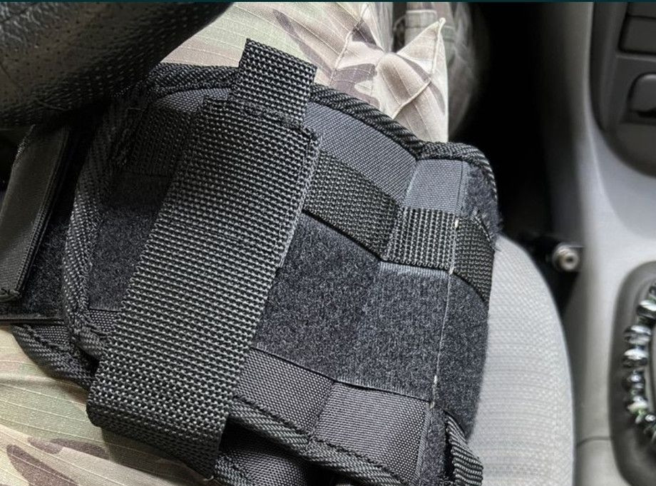 Кобура стегнова чорна з поясним кріпленням універсальна Cordura Одеса - фото 6