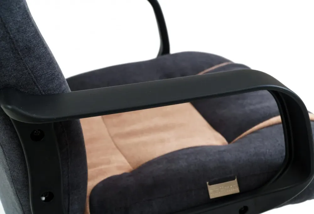 Офісне Крісло Керівника Richman Chelsea Misti Dark Grey-Cream Пластік М1 Tilt Серо-бежевий Київ - фото 4