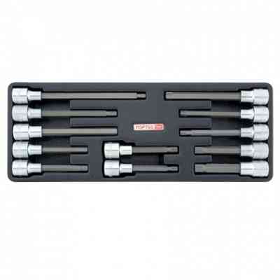 Набір біт Toptul впресованих в головку 1/2" 12од. (в ложементі) (GAAT1202) Вінниця