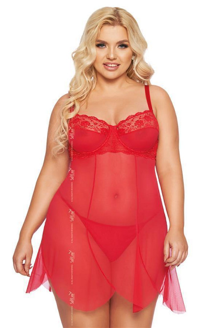 Пеньюар - Carla, red - 2XL Sex Aura Киев - изображение 1