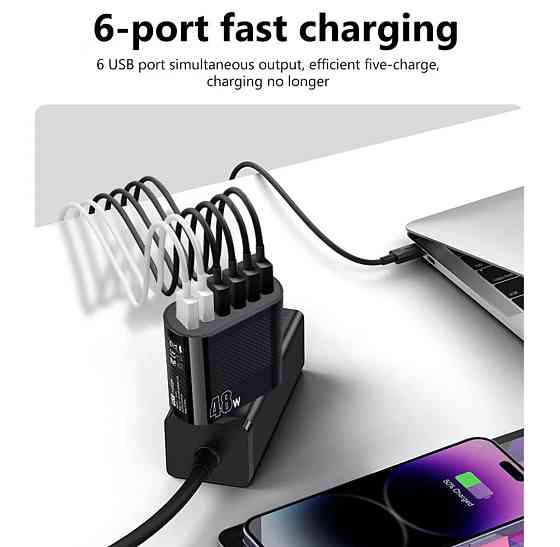 Быстрая зарядка на 6 USB порта USB Quick Charge 3,0 Киев
