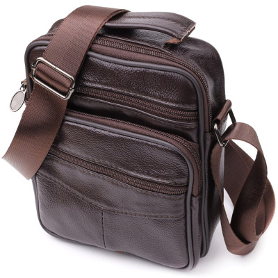 Сумка Vintage З натуральної шкіри Коричнева (22865) Вінниця - фото 1