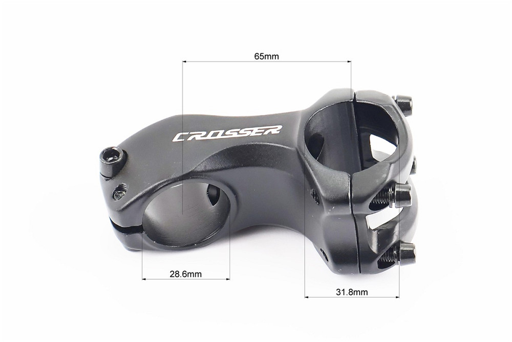 Винос керма MTB 28,6x31,8х65мм, алюмінієвий, чорний AS-261 Київ - фото 2