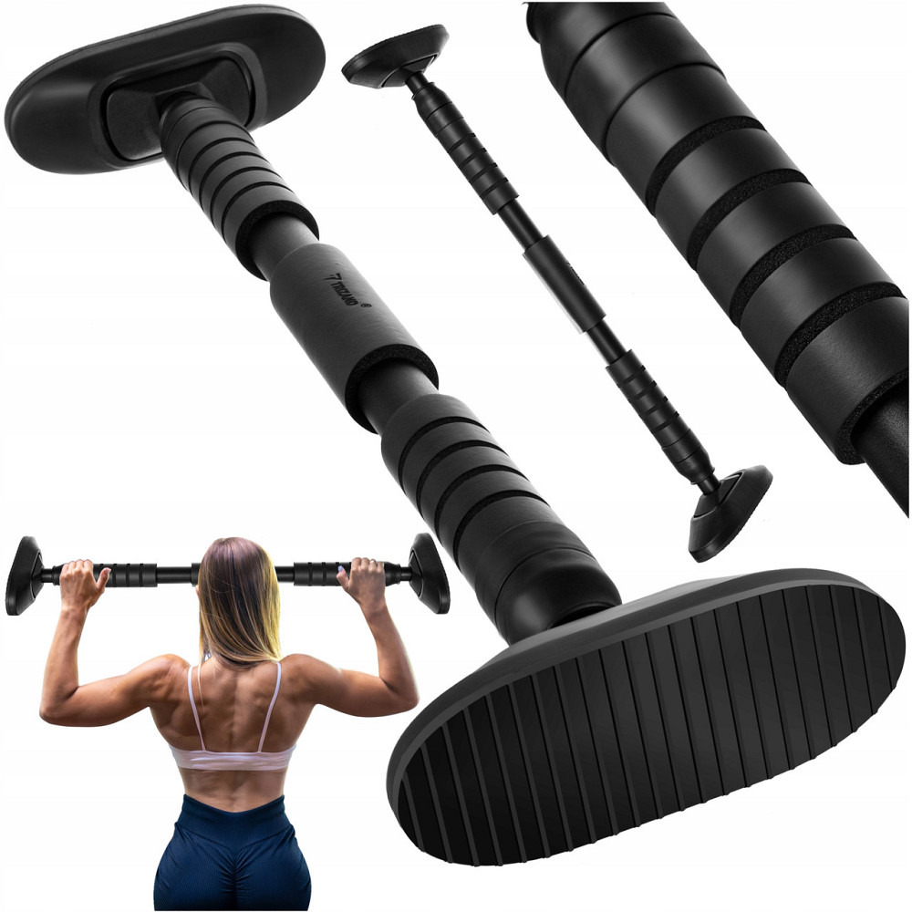 Регульована сталева перекладина для підтягувань і вправ 70-100 см Trizand (24784) Нововолинськ - фото 1