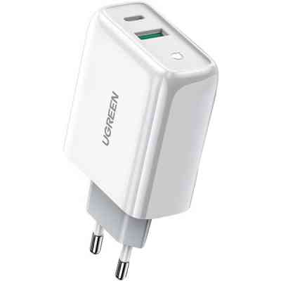Зарядний пристрій Ugreen CD170 36W USB + Type-C Charger (White) (60468) Вінниця