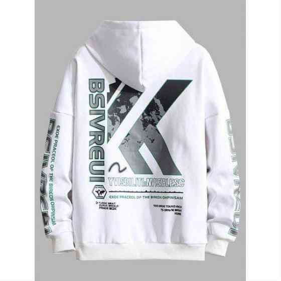 Худи, белая толстовка мужская, свитшот 2711253677 размер 44 Днепр