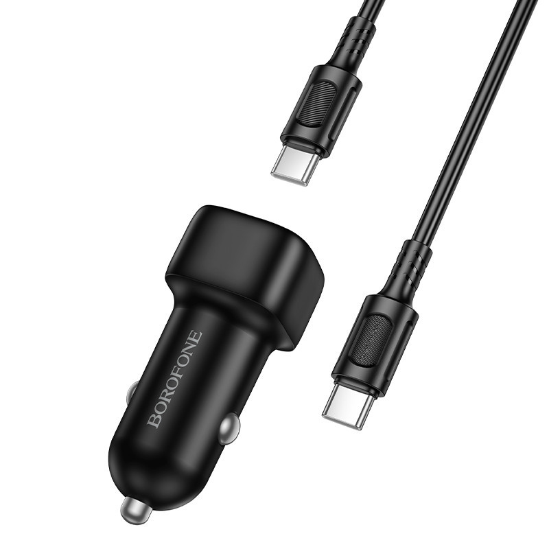 Автомобільний зарядний пристрій BOROFONE BZ34B Cloud PD38W(1C1A) car charger set(C to C) Black Одеса - фото 3