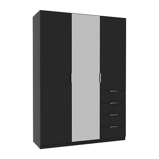 Шкаф Кристалл 2, Антрацит, 1500х520х2100 Львов