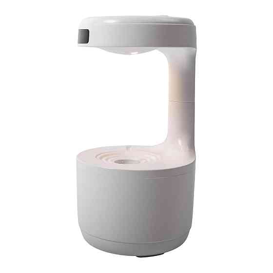 Зволожувач повітря для дому 12×22 см повітрязволожувач для дому портативний 600 мл з таймером Білий LZ599 Коломыя