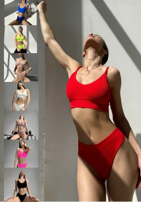 Комплект жіночої білизни BASIC (Фуксія колір) Київ - фото 5